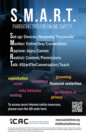 S.M.A.R.T. Parenting Tips for Online Safety - Quick Reference