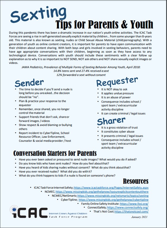 image representing Sexting Tips for Parents & Youth (Spanish Version)